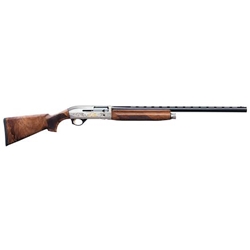 Benelli 10850 MONTEFELTRO SILVER 12/28 AA-SATIN WALNUT W/ GOLD BIRD