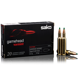 Sako C611110GSA10 GAMEHEAD 223REM 110G/55GR SOFT POINT (10 BOX/200 PCS)