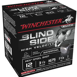 Winchester Ammunition 84038 Winchester Ammo SBS12LHV1 Blindside 12 Gauge 3.5" 1-3/8 oz 1 Shot 25 Bx/ 10 Cs