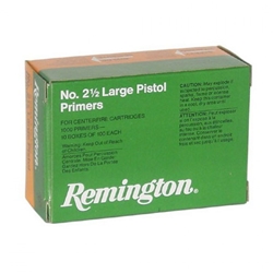 REMARMS X22604 Remington #2 1/2 Large Pistol Primers | 100 Count