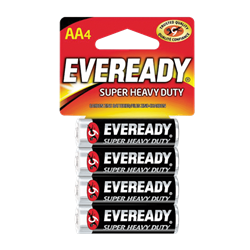 Energizer 1215SW4 Eveready Super Heavy Duty AA 4-Pack