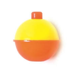 07022-004 Eagle Claw Floats - Snap-On Floats 1 1/2" Orange/Yellow