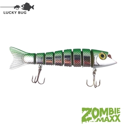 72427 Lucky Bug Lures - Zombie Maxx 7" Green Herring