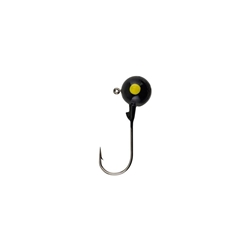 Pure Fishing BRBJ14-BL Berkley Essentials Round Ball Jigs 2/0 - Black, 1/4oz 6pk