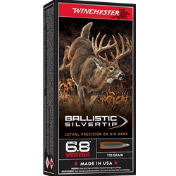 Winchester Ammunition SBST68W 6.8 WESTERN BALLISTIC SILVERTIP 170 GR
