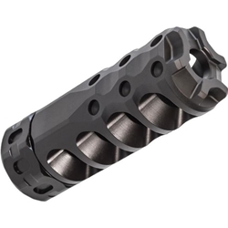 Precision Armament A04614 HYPERTAP® Muzzle Brake Slim 7.62mm/.308Cal, 1/2-28 (Black)