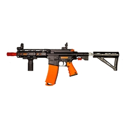 Byrna Technolog BM468300_KINETIC Byrna Mission 4 Kinetic Rifle Bundle, Safety Orange. Comes with bag, 2 C02 Cartridges, 2 19 round Mags