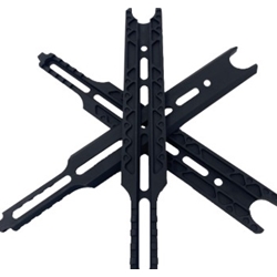 Salmon River Solutions SRS-HNTR-SHORT SALMON RIVER SOLUTIONS SRS HUNTERS RAIL, SHORT, 10.625", 10-32 W/ TEE NUTS