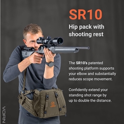 Vorn 0400 VORN SR10 HIP BELT PACK WITH SHOOTING REST ASH GREEN