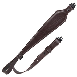 8511 Allen Company Heritage Plain Dark Leather Rifle Sling, Mahogany