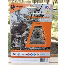 Hancock Outdoors DOMINATOR Hankcock Outdoors Dominator Game Call