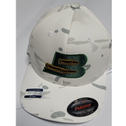 BPG FF-WCAMO-SM Flexfit S/M White Camo with Bashaw Patch