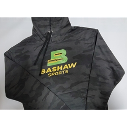 BPG HDY-BCAMO-M Bashaw Sports Black Camo Hoodie Medium