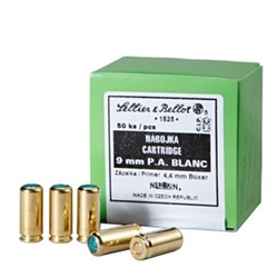 SB1825 Sellier & Bellot 9mm P.A blank