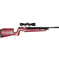 CZ 1024-4402-TAAHXAX 200S Air Rifle- .177 Red & Black Laminate Stk/Blued bbl 4X32 Scope- 800FPS Required to be filled from a tank