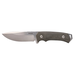 BU.KNF001.07 WOOX Rock 62 Fixed Blade Knife - Stonewashed Grey / Micarta