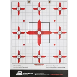 Bashaw Sports TARGET-9-20 Targets Calibrated for 100 Yards, 1 Inch Squares, 20 Pack