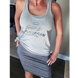 BPG TANKLG-XL Bashaw Ladies Tank Top Light Gray