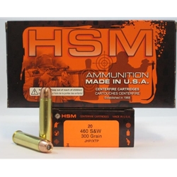 HSM HSM-460SW-3-N HS Munitions 460 S&W 300gr HP/XTP-MAG