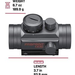 Tasco TRD130T 1x30 Black 5 MOA Red Dot