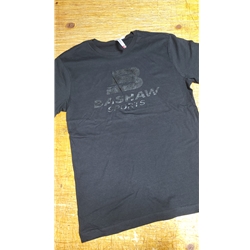 BPG TSH-BLKBLK-2XL Bashaw Sports T-Shirt Black with Black Logo-2XL
