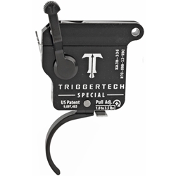 Triggertech R70-SBB-13-TBC Trigger Tech Remington 700 Special Drop In Replacement Trigger Right Hand/Bolt Release/Curved Lever PVD Black Finish