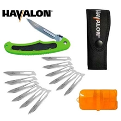 Havalon Knives XTC-60ABOLT-GX Havalon Piranta Bolt Folding Knife - Green