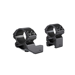 Hawke Optics H22124 Hawke Extension Ring Mount - Weaver - 1 Inch Extension - 1 Inch - 2 Pc