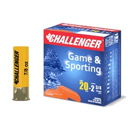 Challenger Ammo C50303 CHALLENGER AMMO 20 GA STEEL MAGNUM 7/8 OZ, 2-3/4" #3