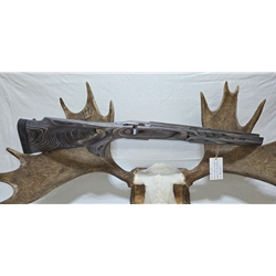 Boyds Stocks UGREYBOYDS Pre-Owned, New never installed Boyds thumbhole stock, grey laminate, made for Savage 110 300 PRC,LA BBR, AICS bottom metal. Condition Excellent-Like New