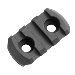 Magpul  MAG580-BLK : M-LOK® Aluminum Rail Section, 3 Slots - Black