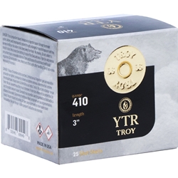 TG366M Troy Ammunition, 410 ga, 3", 5/8oz, #6, Lead Shot, 25 Rounds Per Box Made in the USA