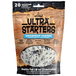 GSUSWS20 Get Stoked! Ultra Starters Waterproof Fire Starters 20 Pieces Per Pack
