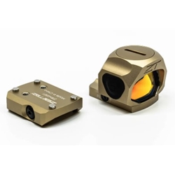 ZeroTech Optics TRAE28FDE ZeroTech Red Dot Trace 1x28 Aspherical Reflex Flat Dark Earth