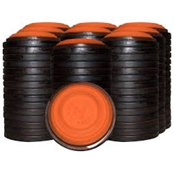 Lawry 2068550001 LAWRY PRECISION TARGETS 135 Piece Orange Dome Clay Shooting Targets