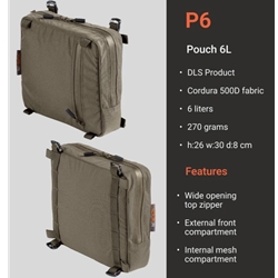 Vorn 0612 VORN P6 - POUCH 6L, FOG GREEN