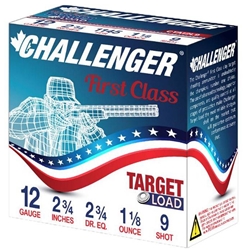 C40019 Challenger Ammo 40019 Target Load Shotshell 12 GA, 2-3/4 in, No. 9, 11/8 oz,