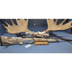 USAV30-06 Pre-Owned Savage Axis (no accutrigger) 30-06 Realtree Hardwood Winter Camo with 3-9x40 Bushnell Banner scope. Condition - Excellent